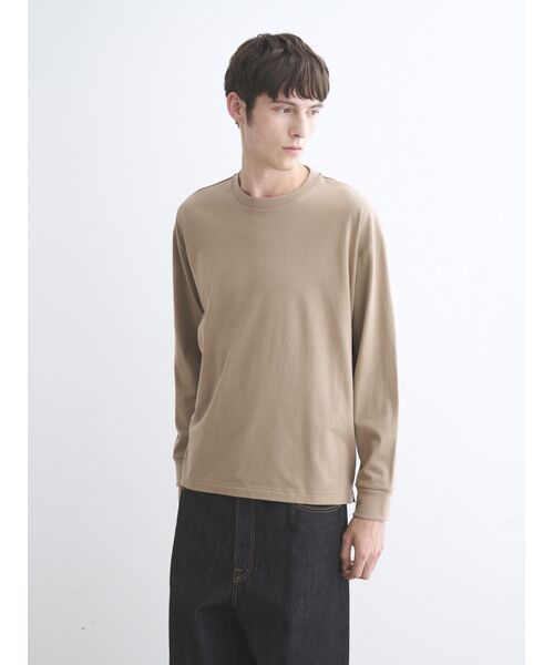 three dots / スリードッツ Tシャツ | Men's Pima tight gauge long sleeve crew | 詳細8