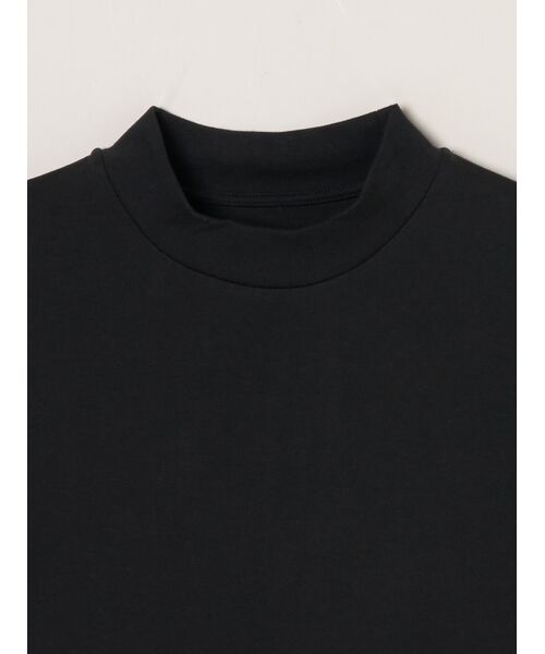 three dots / スリードッツ Tシャツ | Men's Pima tight gauge long sleeve mock | 詳細2