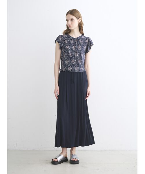 three dots / スリードッツ その他トップス | Travel line ruffle sleeve top | 詳細9