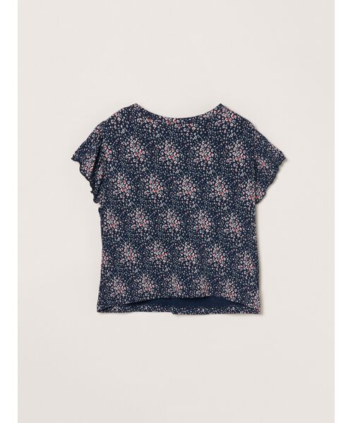 three dots / スリードッツ その他トップス | Travel line ruffle sleeve top | 詳細1