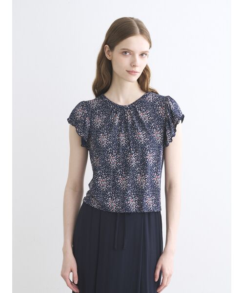 three dots / スリードッツ その他トップス | Travel line ruffle sleeve top | 詳細6