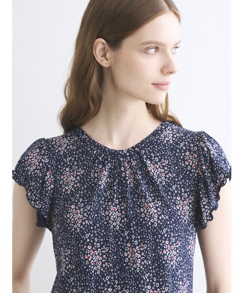 three dots / スリードッツ その他トップス | Travel line ruffle sleeve top | 詳細7