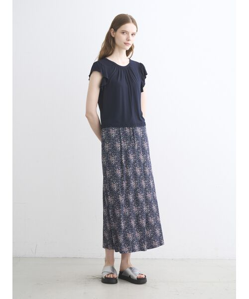 three dots / スリードッツ スカート | Travel line long skirt | 詳細8