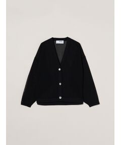 three dots / スリードッツ カーディガン・ボレロ | Sleek sheer cardigan