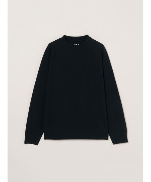 three dots / スリードッツ パーカー | Men's Stretch ponte sweat shirt(black)