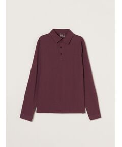three dots / スリードッツ ポロシャツ | Men's Powdery Cotton long sleeve polo