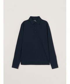 three dots / スリードッツ ポロシャツ | Men's Powdery Cotton long sleeve polo