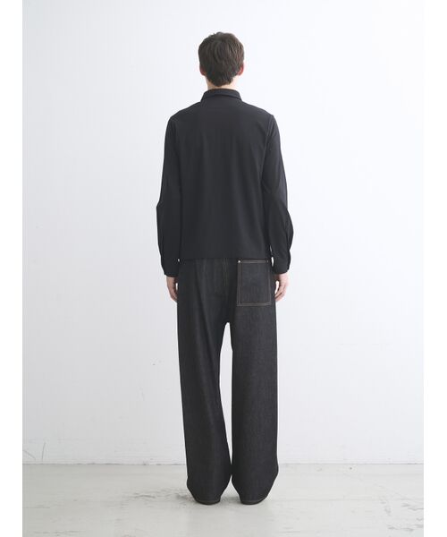 three dots / スリードッツ ポロシャツ | Men's Powdery Cotton long sleeve polo | 詳細8