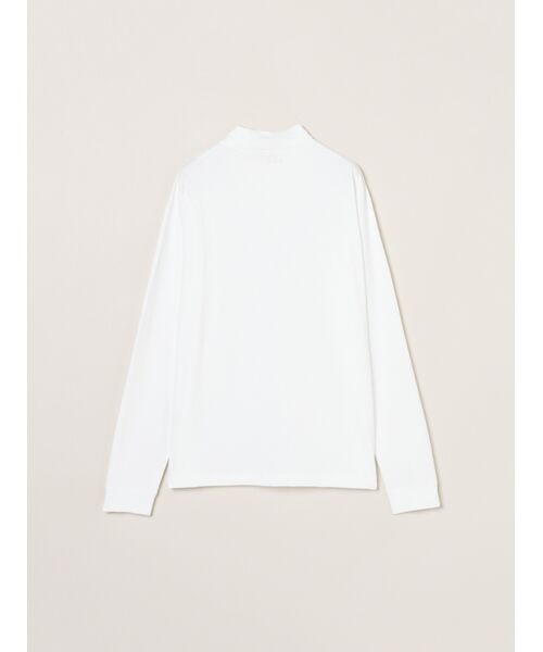 three dots / スリードッツ Tシャツ | Men's PowderyCotton l/s mockneck | 詳細1