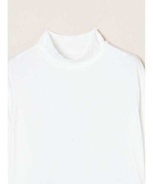 three dots / スリードッツ Tシャツ | Men's PowderyCotton l/s mockneck | 詳細2