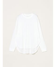 three dots / スリードッツ Tシャツ | Sanded jersey loose long tee