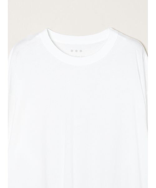 three dots / スリードッツ Tシャツ | Sanded jersey loose long tee | 詳細2