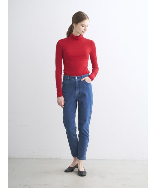 three dots / スリードッツ その他パンツ | Denim cigarette pants | 詳細6