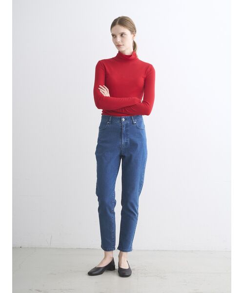 three dots / スリードッツ その他パンツ | Denim cigarette pants | 詳細8