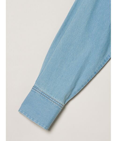 three dots / スリードッツ シャツ・ブラウス | Denim shirt | 詳細3
