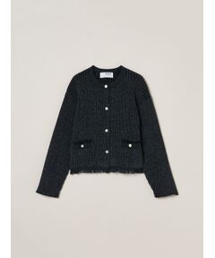 three dots / スリードッツ テーラードジャケット | Deni mole jacket
