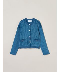 three dots / スリードッツ テーラードジャケット | Deni mole jacket