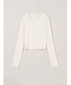three dots / スリードッツ Tシャツ | Sueded jersey too long sleeve tops