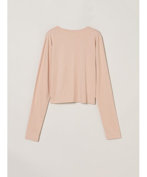 three dots / スリードッツ Tシャツ | Sueded jersey too long sleeve tops | 詳細1