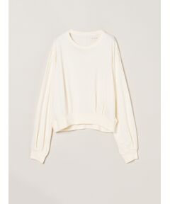 Sueded jersey volume tops