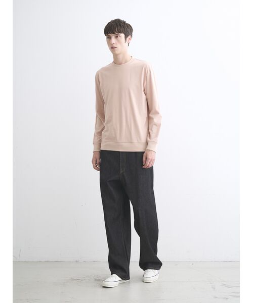 three dots / スリードッツ パーカー | Men's Sueded jersey sweat shirt | 詳細10