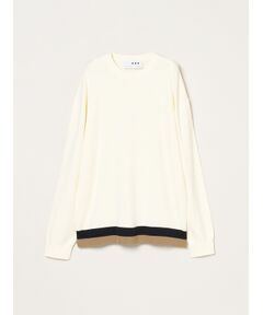 three dots / スリードッツ ニット・セーター | Men's org-ct Interlock knit crew neck