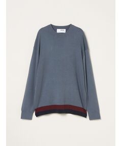 three dots / スリードッツ ニット・セーター | Men's org-ct Interlock knit crew neck