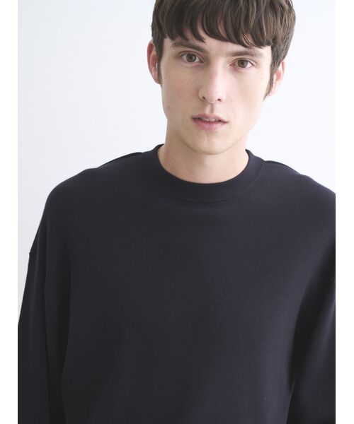 three dots / スリードッツ ニット・セーター | Men's org-ct Interlock knit crew neck | 詳細7