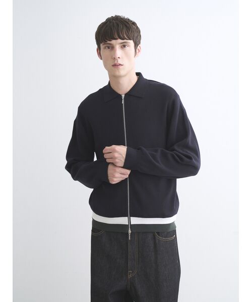 three dots / スリードッツ その他アウター | Men's organic cotton Interlock knit  blouson | 詳細6