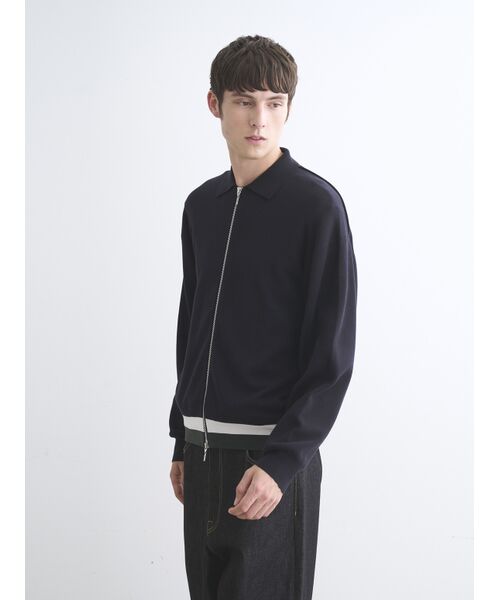 three dots / スリードッツ その他アウター | Men's organic cotton Interlock knit  blouson | 詳細8