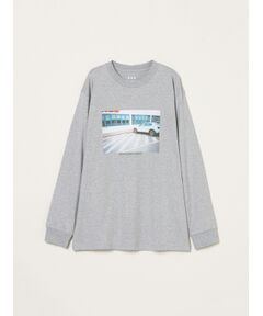 three dots / スリードッツ Tシャツ | 【unisex】Graphic long sleeve tee