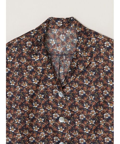 three dots / スリードッツ シャツ・ブラウス | Glossy twill tops | 詳細2