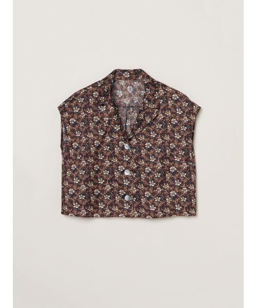 three dots / スリードッツ シャツ・ブラウス | Glossy twill tops（multi）