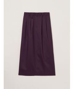 three dots / スリードッツ スカート | Glossy twill skirt