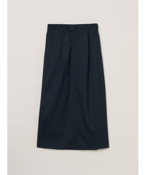 three dots / スリードッツ スカート | Glossy twill skirt | 詳細1