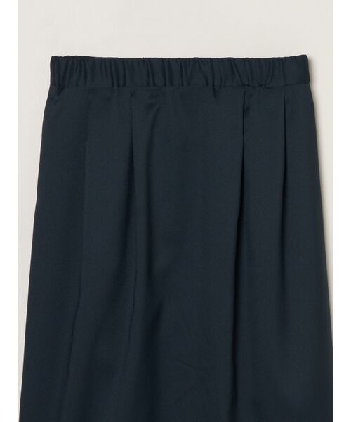 three dots / スリードッツ スカート | Glossy twill skirt | 詳細2
