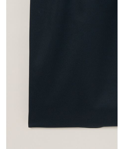 three dots / スリードッツ スカート | Glossy twill skirt | 詳細3