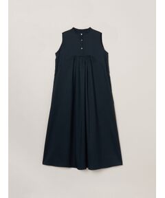 three dots / スリードッツ ドレス | Glossy twill dress