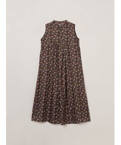 three dots / スリードッツ ドレス | Glossy twill dress