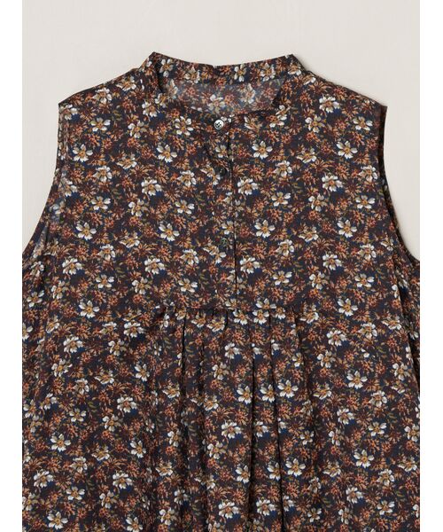 three dots / スリードッツ ドレス | Glossy twill dress | 詳細2
