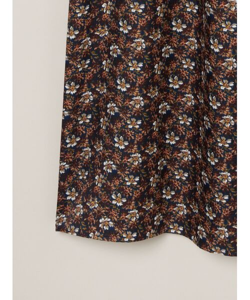 three dots / スリードッツ ドレス | Glossy twill dress | 詳細4