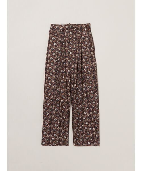 three dots / スリードッツ その他パンツ | Glossy twill pants(multi)