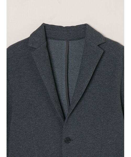 three dots / スリードッツ テーラードジャケット | Men's Stretch ponte jacket | 詳細2