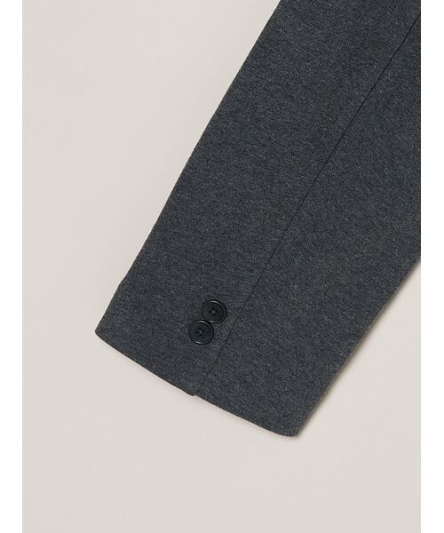 three dots / スリードッツ テーラードジャケット | Men's Stretch ponte jacket | 詳細3