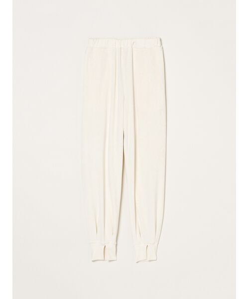 three dots / スリードッツ その他パンツ | Velvet pile jogger pants(ivory)