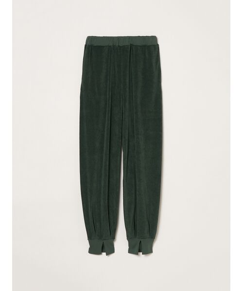three dots / スリードッツ その他パンツ | Velvet pile jogger pants(deep green)
