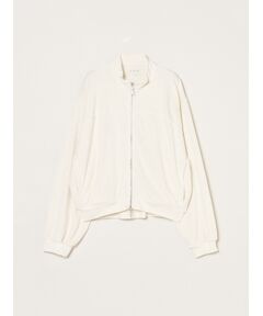 three dots / スリードッツ その他アウター | Velvet pile zip up blouson