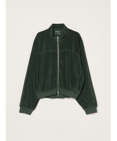 three dots / スリードッツ その他アウター | Velvet pile zip up blouson