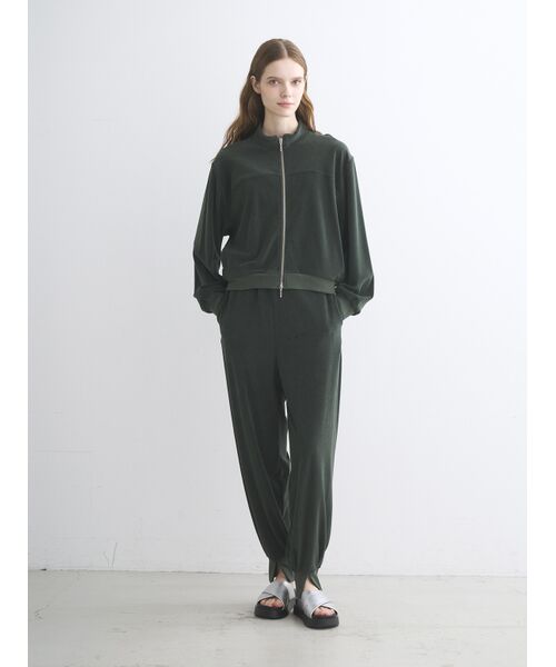 three dots / スリードッツ その他アウター | Velvet pile zip up blouson | 詳細9