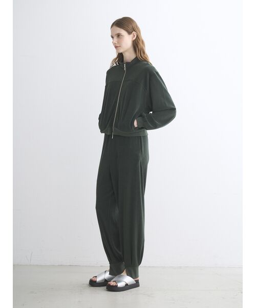 three dots / スリードッツ その他アウター | Velvet pile zip up blouson | 詳細10